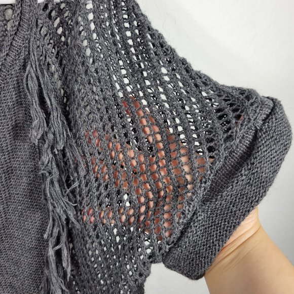 American Eagle Outfitters M Women woven crochet short sleeves - Picture 6 of 7